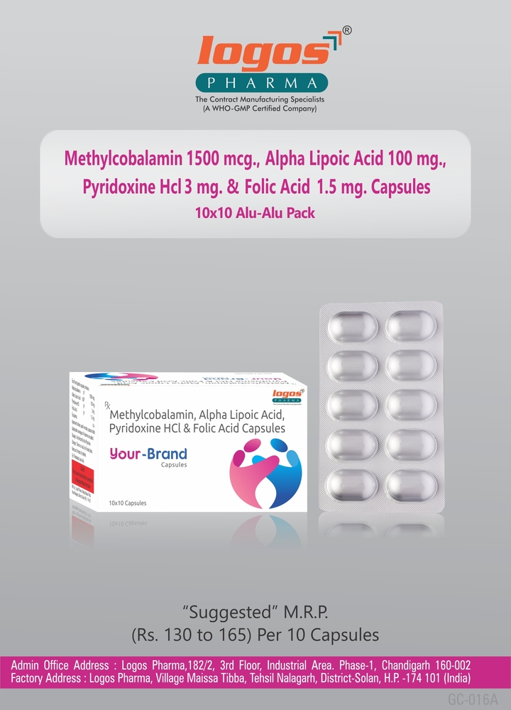 Methylcobalamin 1500 Mcg + Alpha Lipoic Acid 100 Mg + Folic Acid 1.5 Mg ...
