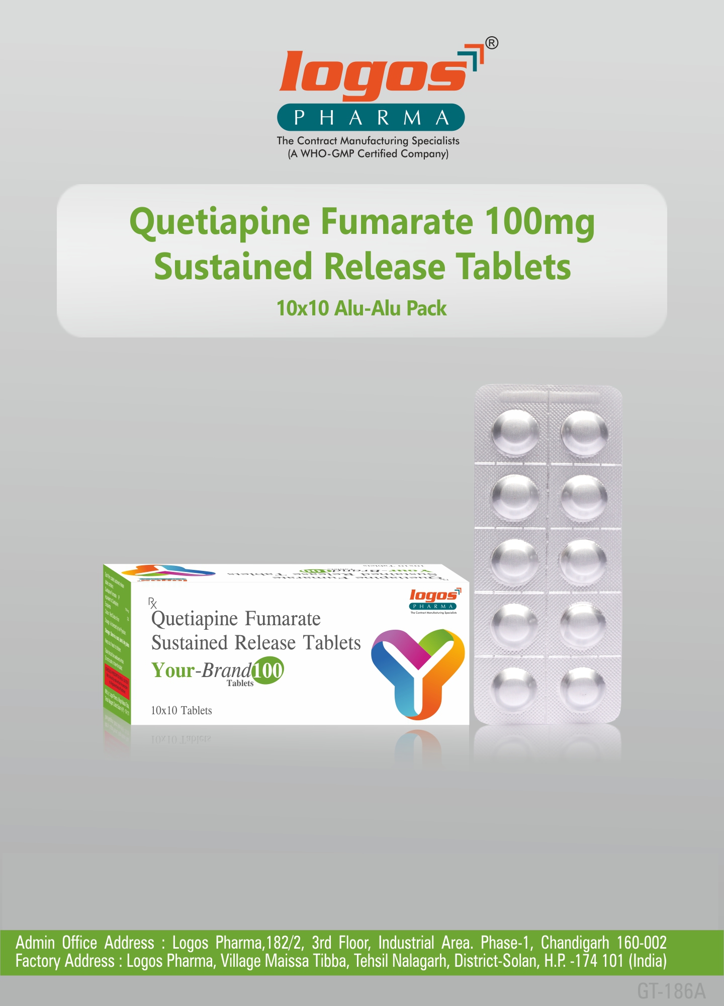 Quetiapine Fumarate 50 / 100 / 200 / 300 mg Tablet Logos Pharma